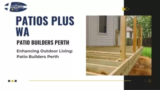 Patio builders Perth