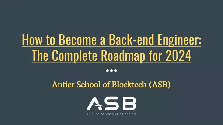 how to become a back end engineer the complete roadmap for 2024