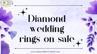 Diamond wedding rings on sale