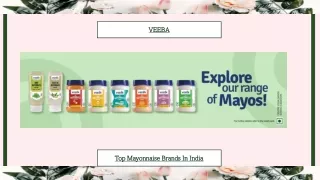 Top Mayonnaise Brands in India
