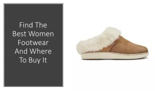 Find The Best Women Footwear And Where To Buy It