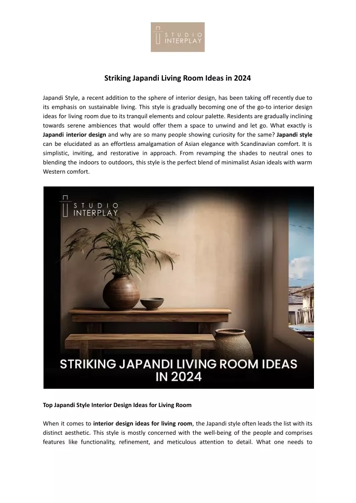 striking japandi living room ideas in 2024