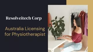 Australia Licensing for Physiotherapist