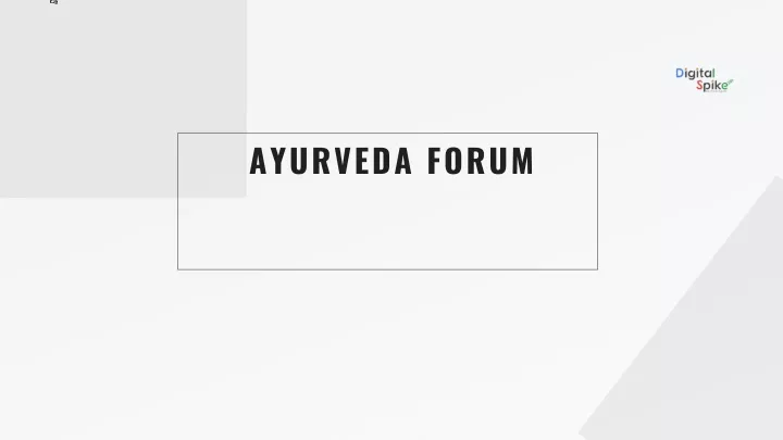 ayurveda forum