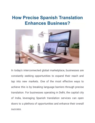 Enhancing Business Success through Accurate Spanish Translation