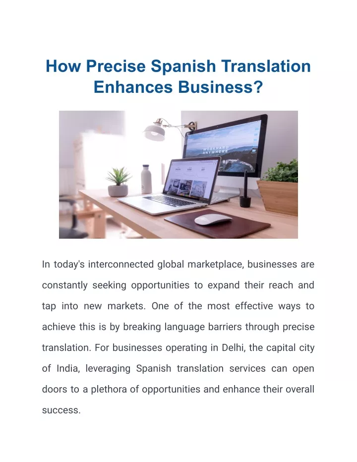 how precise spanish translation enhances business