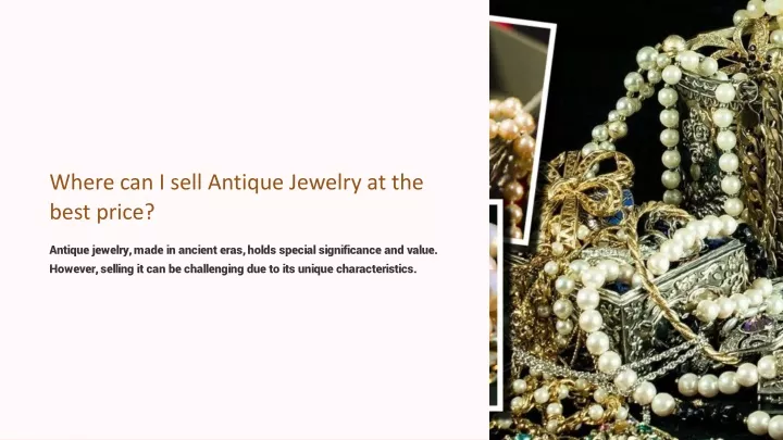 where can i sell antique jewelry at the best price