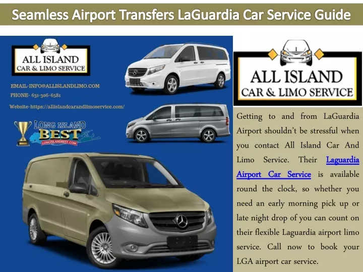 seamless airport transfers laguardia car service