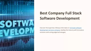 Best Company Full Stack Software Development