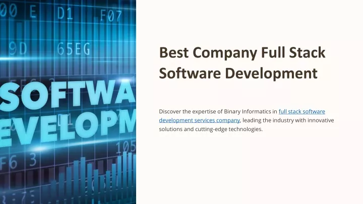 best company full stack software development