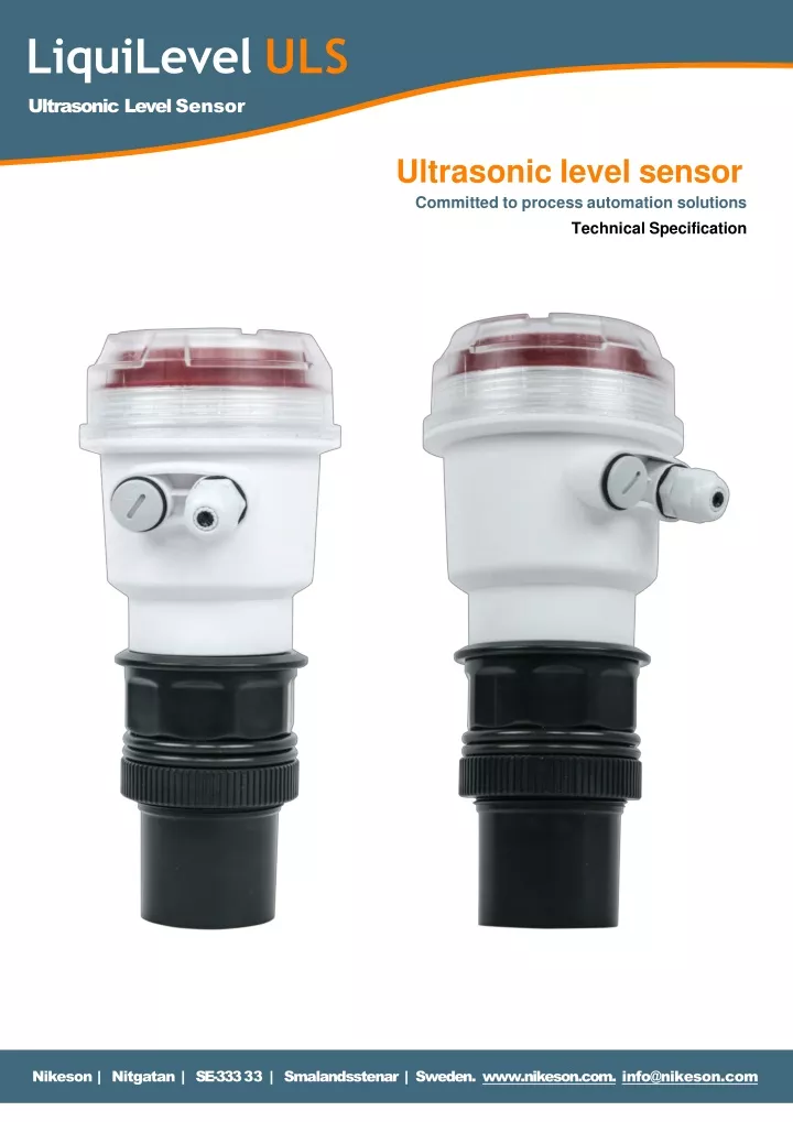 liquilevel uls ultrasonic level sensor
