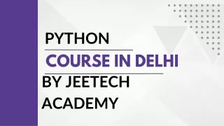 Best Institute of Python course In Delhi