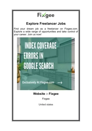 Explore Freelancer Jobs