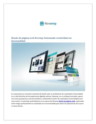 dise o de p ginas web novemp fusionando