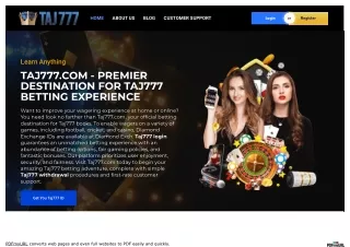 Taj777 login