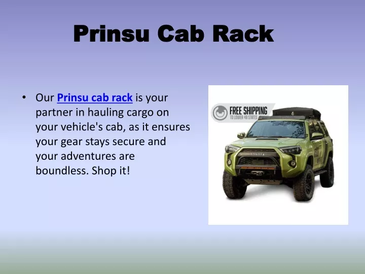 prinsu cab rack