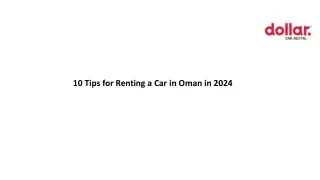 10 Tips for Renting a Car in Oman in 2024