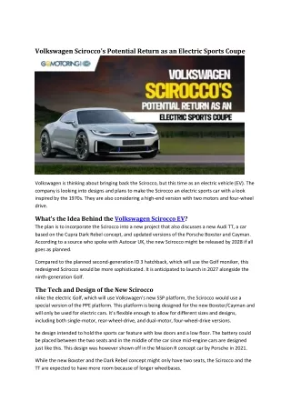 Volkswagen Scirocco