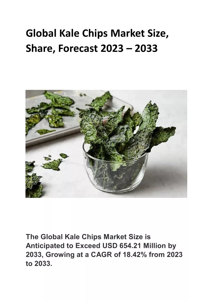 global kale chips market size share forecast 2023