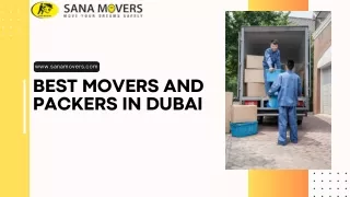 Expert Movers and Packers Dubai | Best & Cheap Movers - Sana Movers