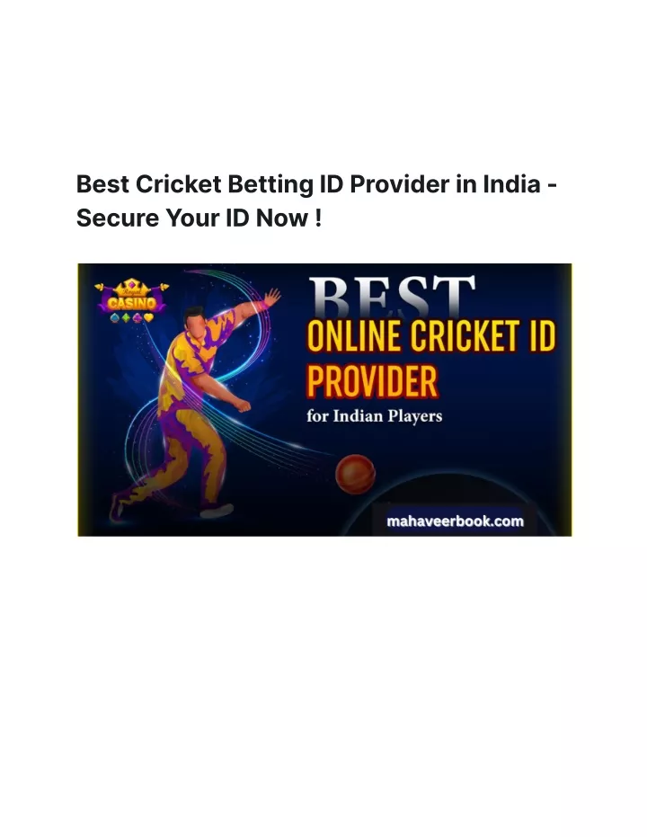 best cricket betting id provider in india secure