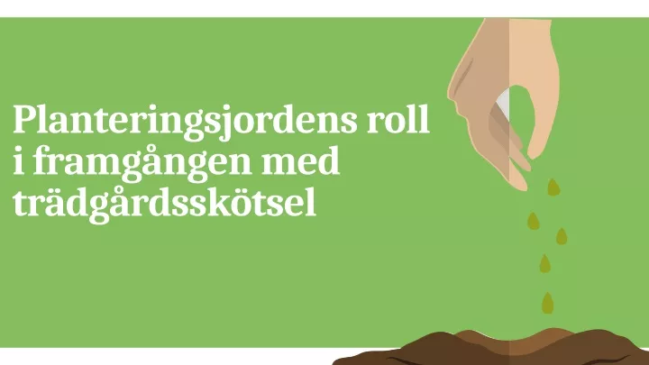 planteringsjordens roll i framg ngen