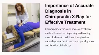 Importance of Accurate Diagnosis in Chiropractic X-Ray for Effective Treatment