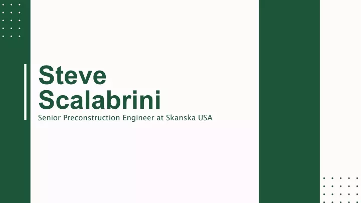 steve scalabrini senior preconstruction engineer