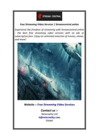 Free Streaming Video Services  Streamcentral.online