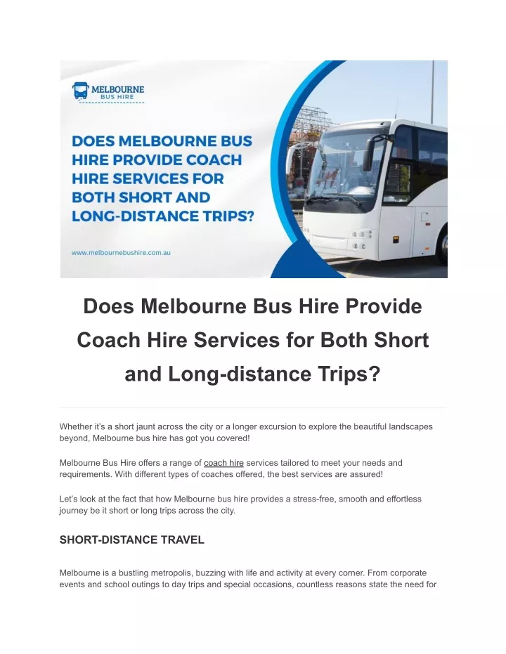 does melbourne bus hire provide coach hire