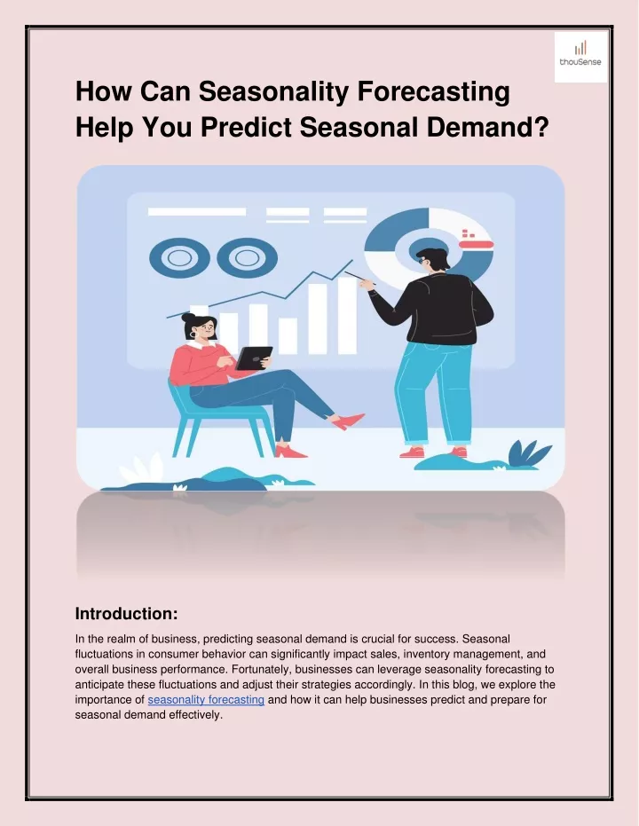 how can seasonality forecasting help you predict