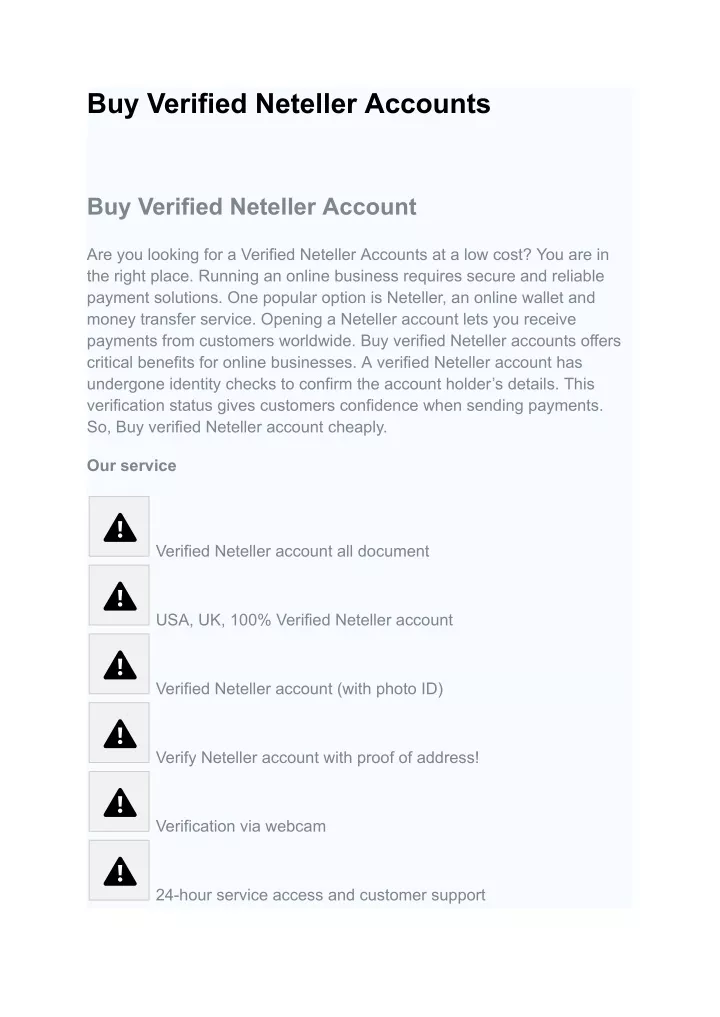 buy verified neteller accounts