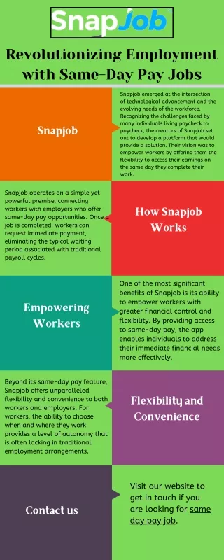 revolutionizing employment with same day pay jobs