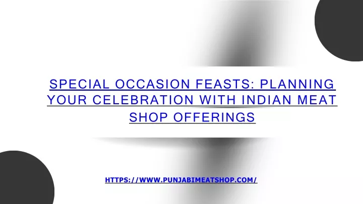 special occasion feasts planning