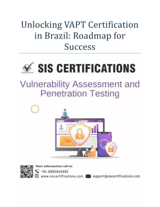 Unlocking VAPT Certification in Brazil: Roadmap for Success