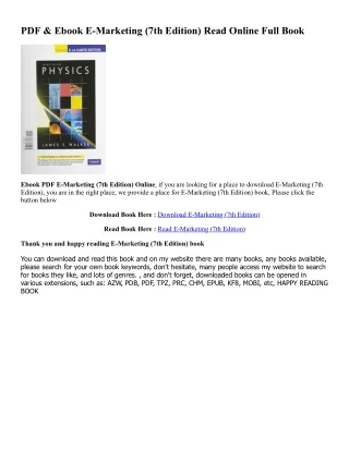 ~[^EPUB] E-Marketing (7th Edition) [PDFEPub] By  Judy Strauss (Author),