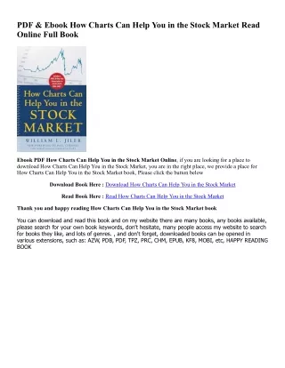 [Ebook] Reading How Charts Can Help You in the Stock Market $BOOK^ By  William L. Jiler (Author)
