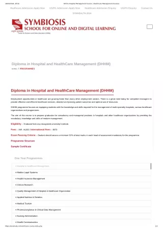 Online Hospital Management Course _ Healthcare Management Courses