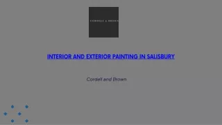 Interior And Exterior Painting in Salisbury