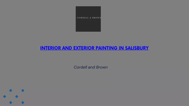 interior and exterior painting in salisbury