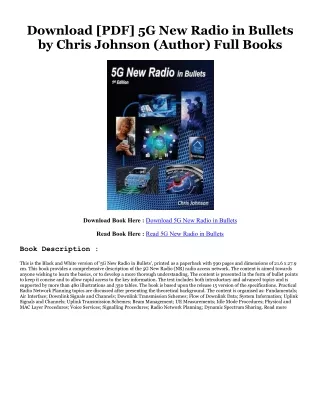 [PDF] Download 5G New Radio in Bullets [PDFEPub] By  Chris Johnson (Author)