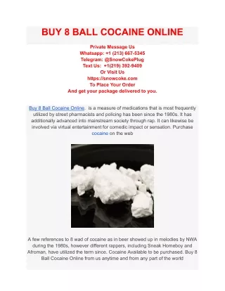 BUY 8 BALL COCAINE ONLINE