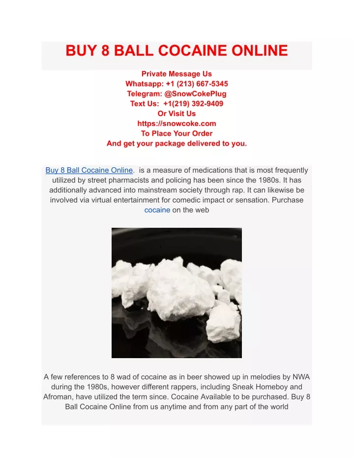 buy 8 ball cocaine online