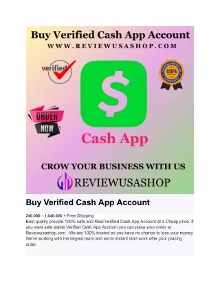 Buy Verified Cash App Account