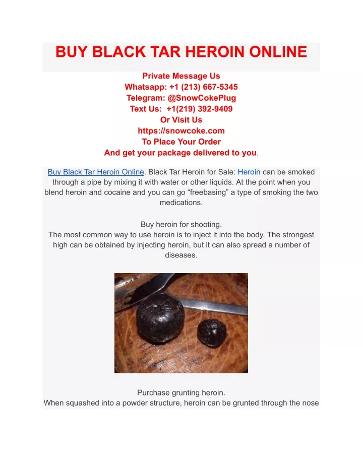 buy black tar heroin online