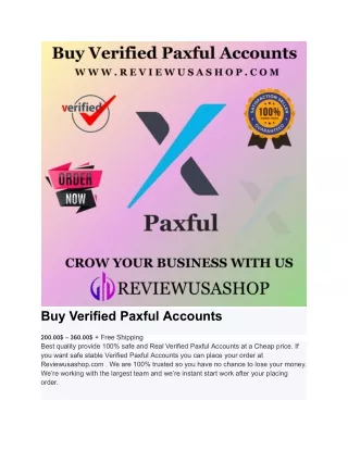 Buy Verified Paxful Accounts