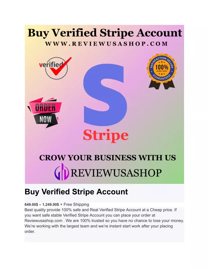 buy verified stripe account
