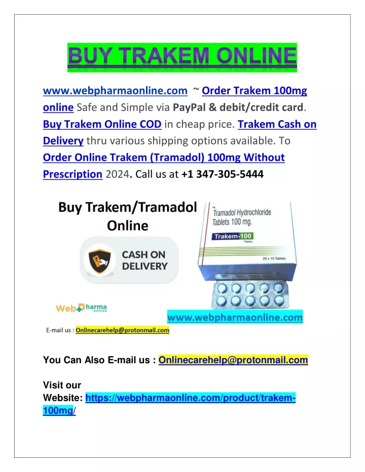www webpharmaonline com order trakem 100mg online