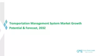 Transportation Management System Market: Regional Trend & Growth Forecast To 203