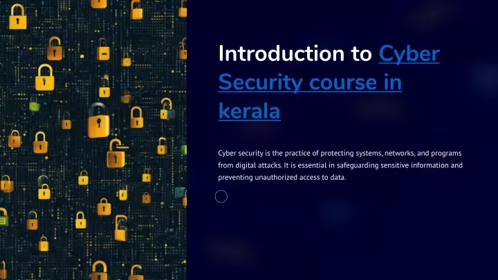 introduction to cyber security course in kerala